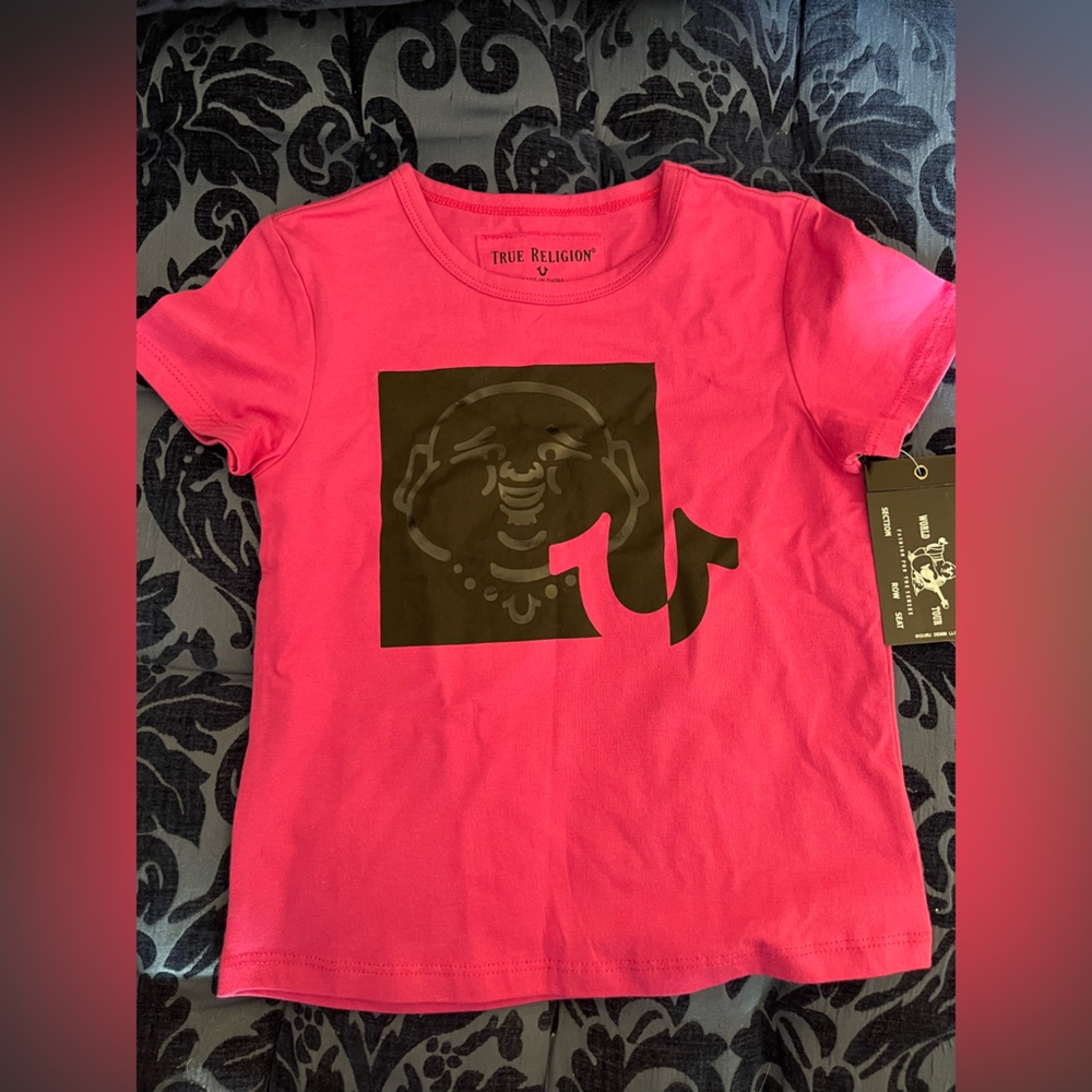 True Religion Kids Pink Graphic T-Shirt NWT